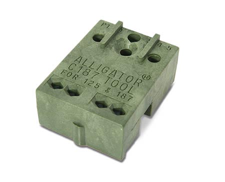 Bloque guía de grapas, herramienta de instalación Alligator® C187 - Verde (para MegAlloy® únicamente)