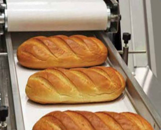 conveyor baking bread